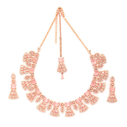 Modern Heritage Necklace of Pink Colour.