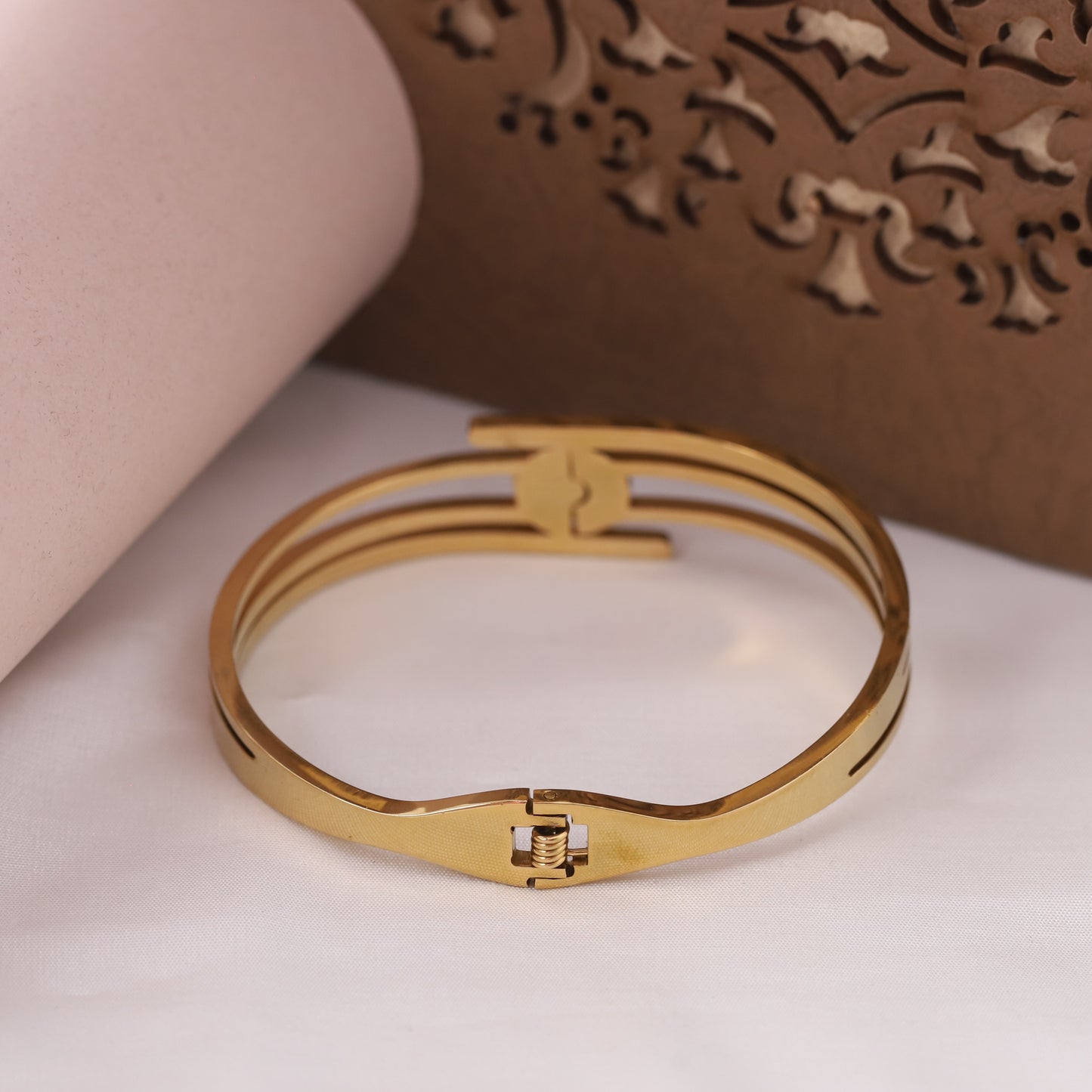 Celestial Orbit 18K Gold PVD Elegance Bracelet