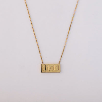 Angel Number 18K Gold PVD Necklace