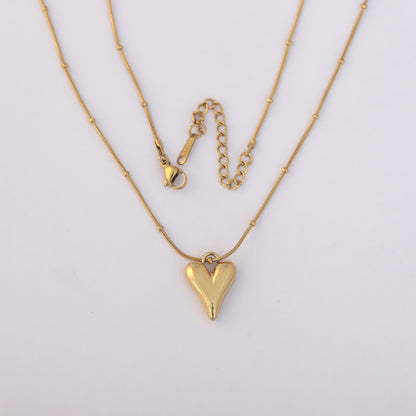 Golden Heartbeat 18K gold pvd Pendant