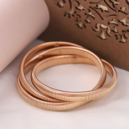 Rose Gold Spiral Bracelet
