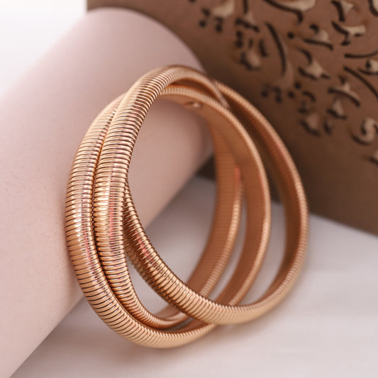 Rose Gold Spiral Bracelet