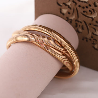 Rose Gold Spiral Bracelet