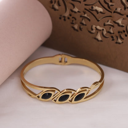 Drop Stone 18K Gold PVD Bracelet