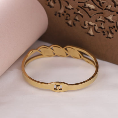 Drop Stone 18K Gold PVD Bracelet