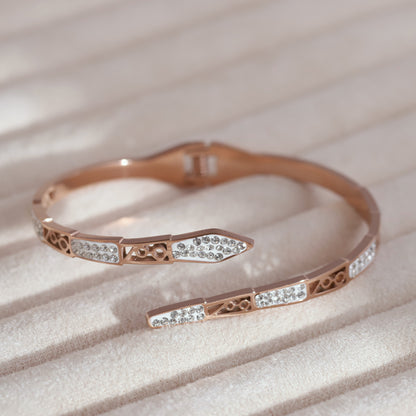 Snake 18k Rose Gold PVD Bracelet