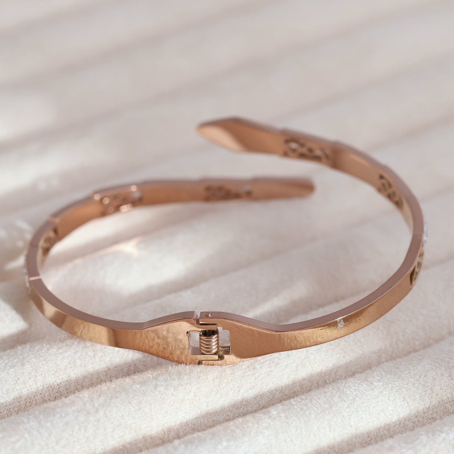 Snake 18k Rose Gold PVD Bracelet