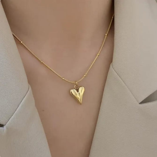Golden Heartbeat 18K gold pvd Pendant