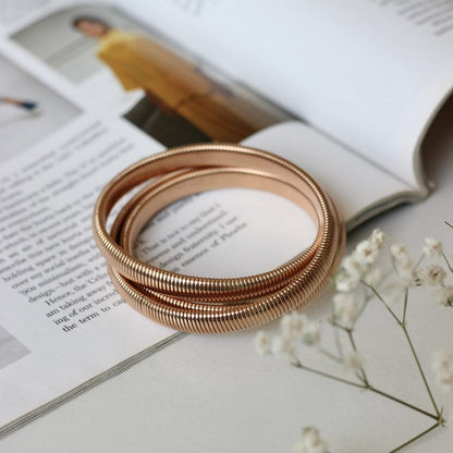 Rose Gold Spiral Bracelet