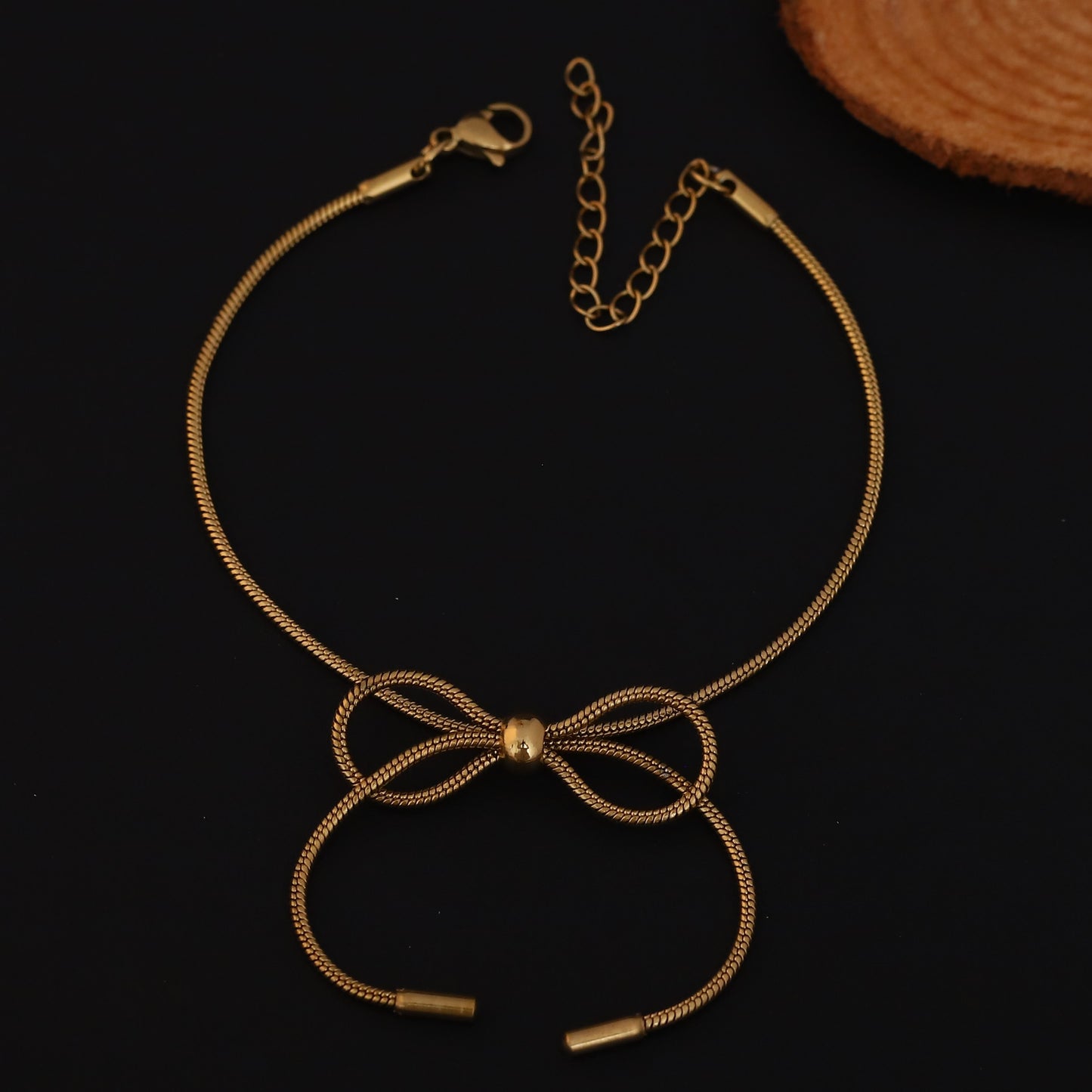 Golden Knot 22K Gold PVD Bracelet