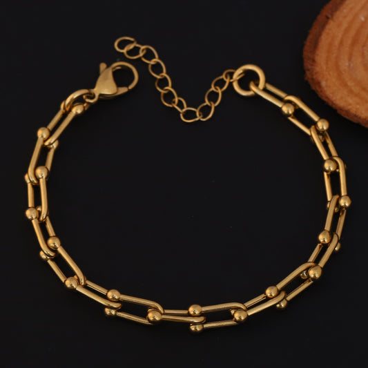 U-Link Chain 22K Gold PVD Bracelet