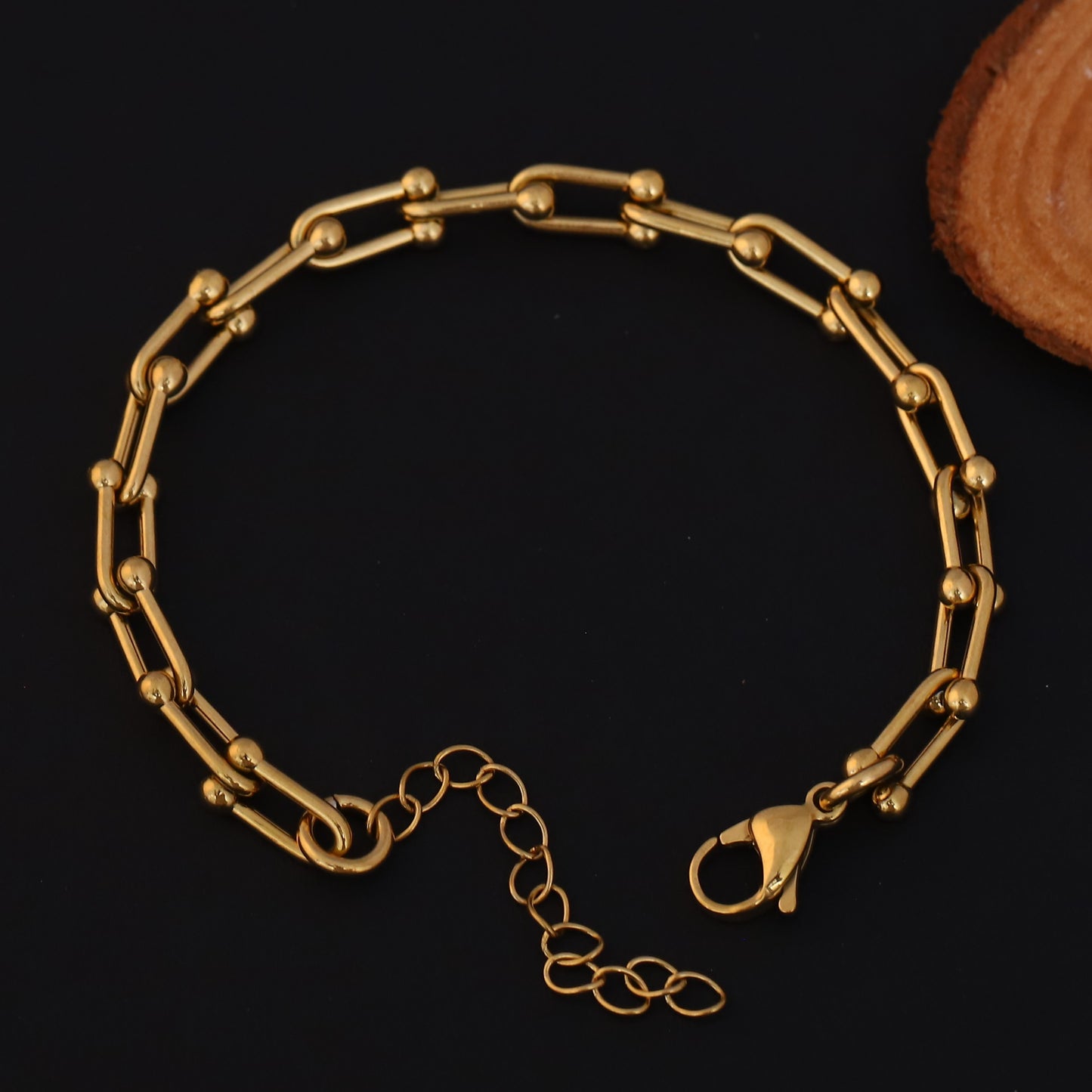 U-Link Chain 22K Gold PVD Bracelet
