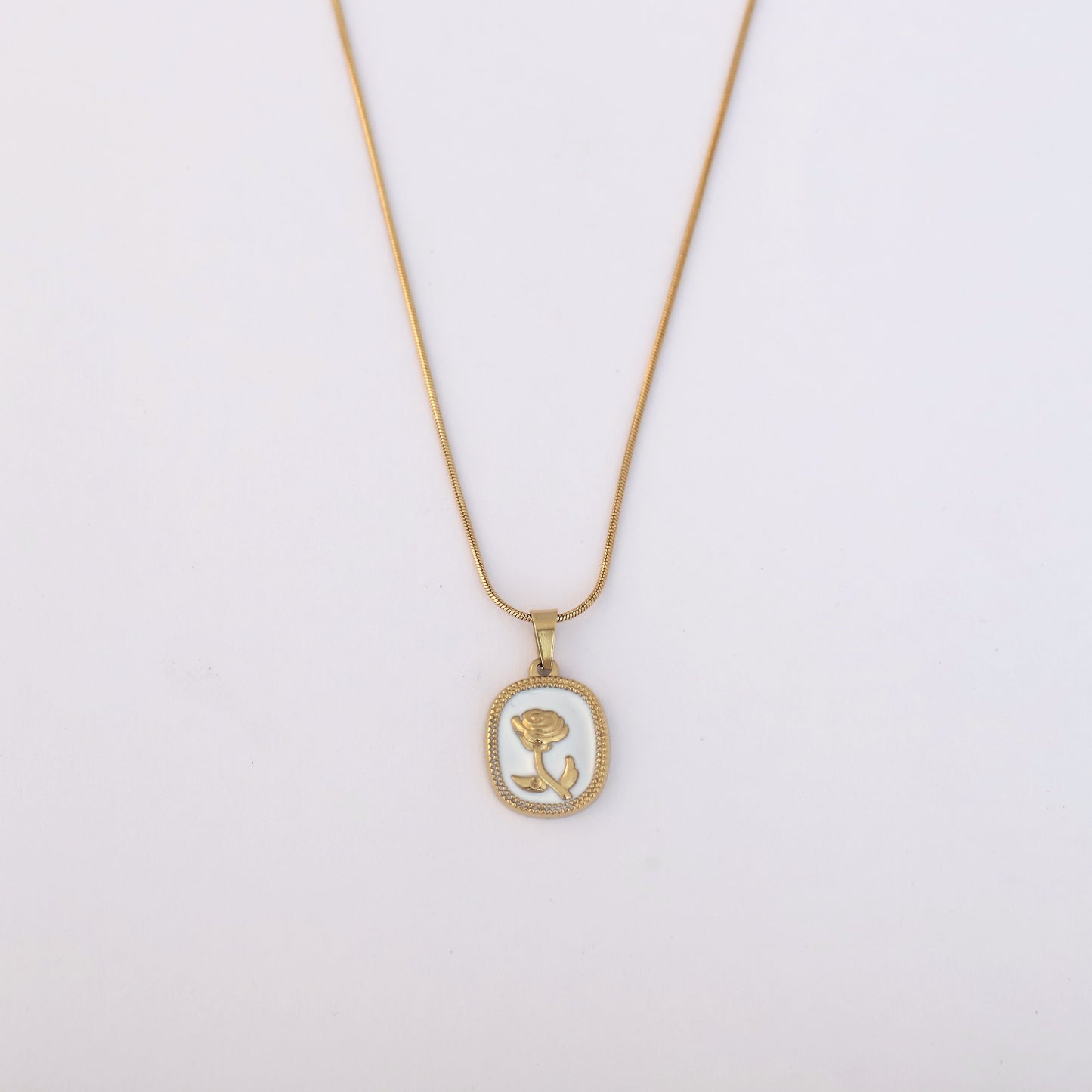 Elysian Rose 18K Gold PVD Pendant