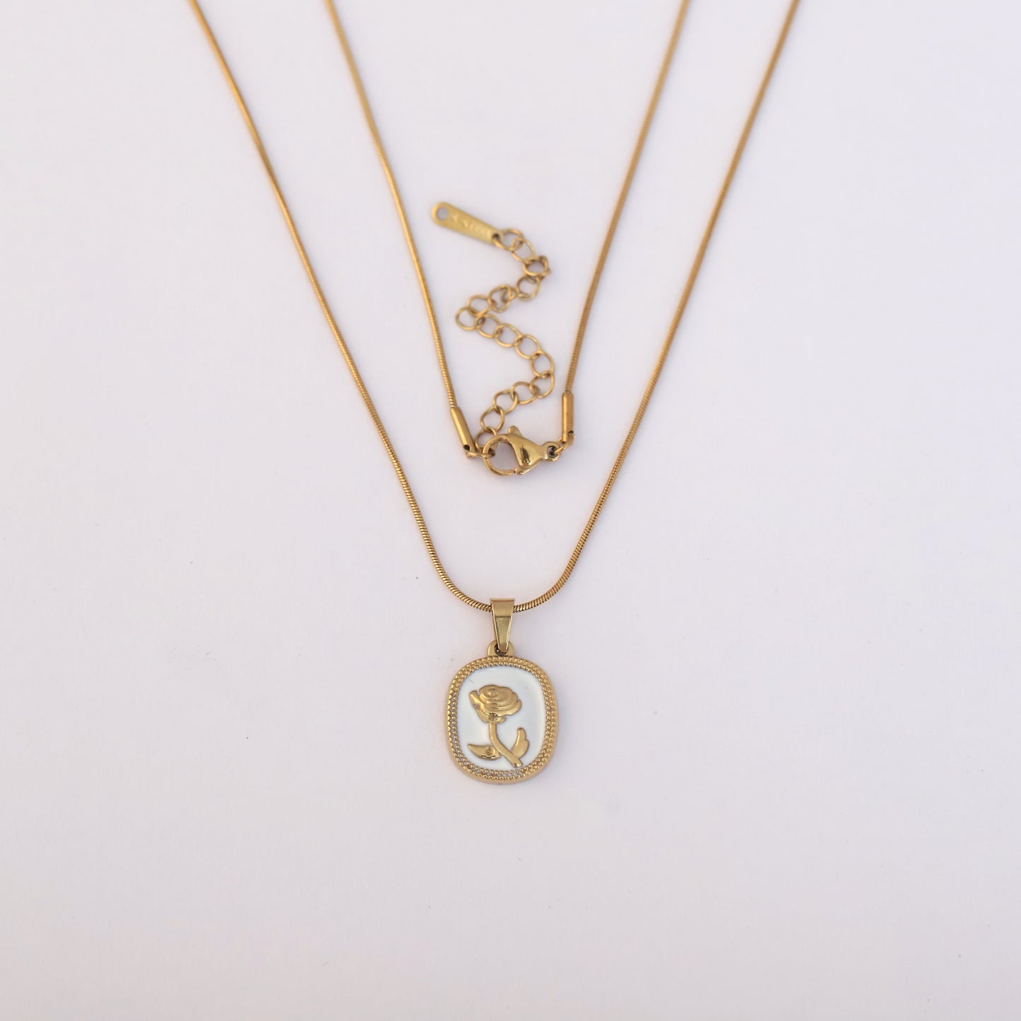 Elysian Rose 18K Gold PVD Pendant