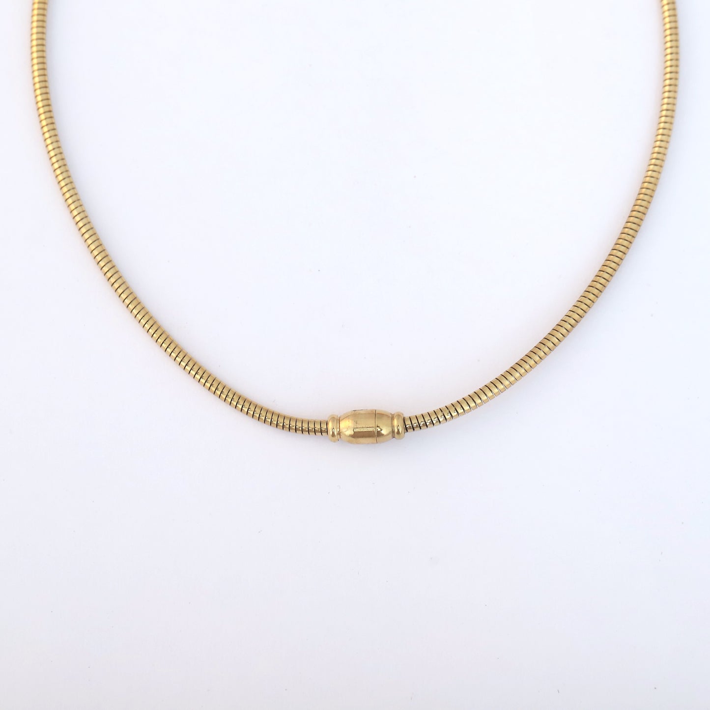 Reversible Enamel 18K Gold PVD Collar Necklace
