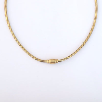 Reversible Enamel 18K Gold PVD Collar Necklace