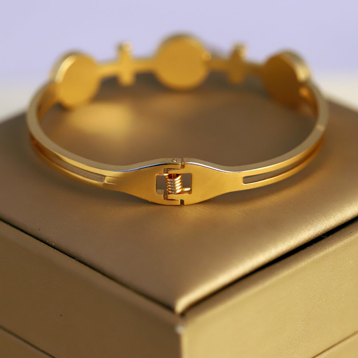 Trinity Luxe Gold-Plated Enamel Charm Bracelet