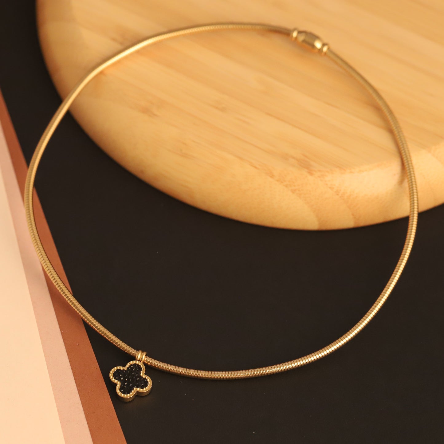 Two-in-one Clover Collar 18K Gold PVD Necklace