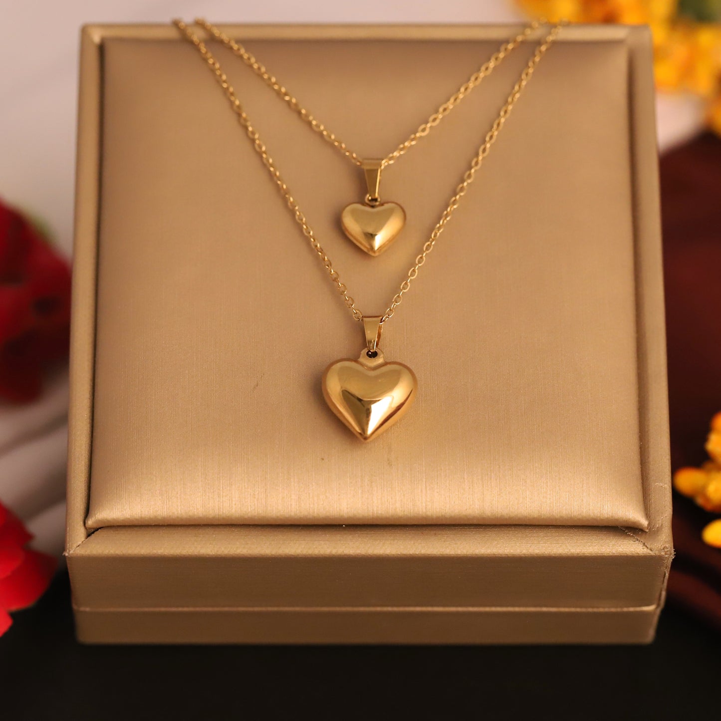 Heartfelt Connection 18K Gold PVD Necklace