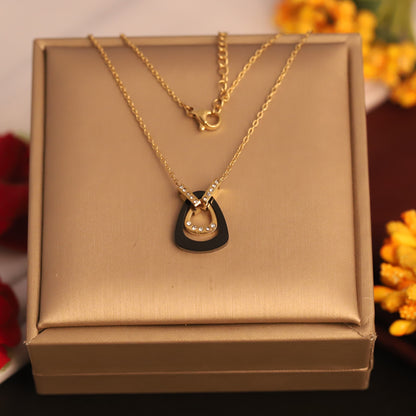 Harmonic Loops 18K Gold PVD Necklace