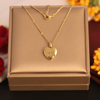 Aura Heart 18K Gold PVD Necklace