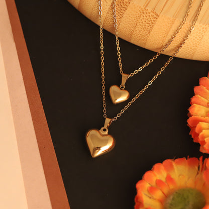 Heartfelt Connection 18K Gold PVD Necklace