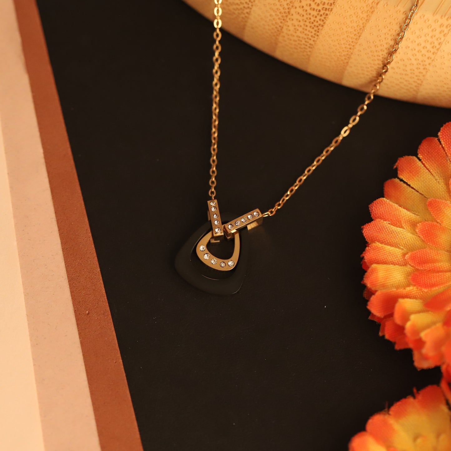 Harmonic Loops 18K Gold PVD Necklace