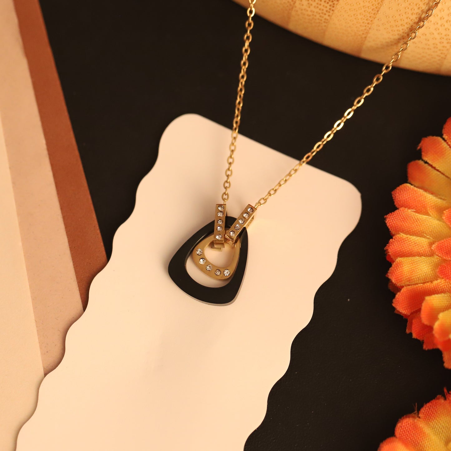 Harmonic Loops 18K Gold PVD Necklace