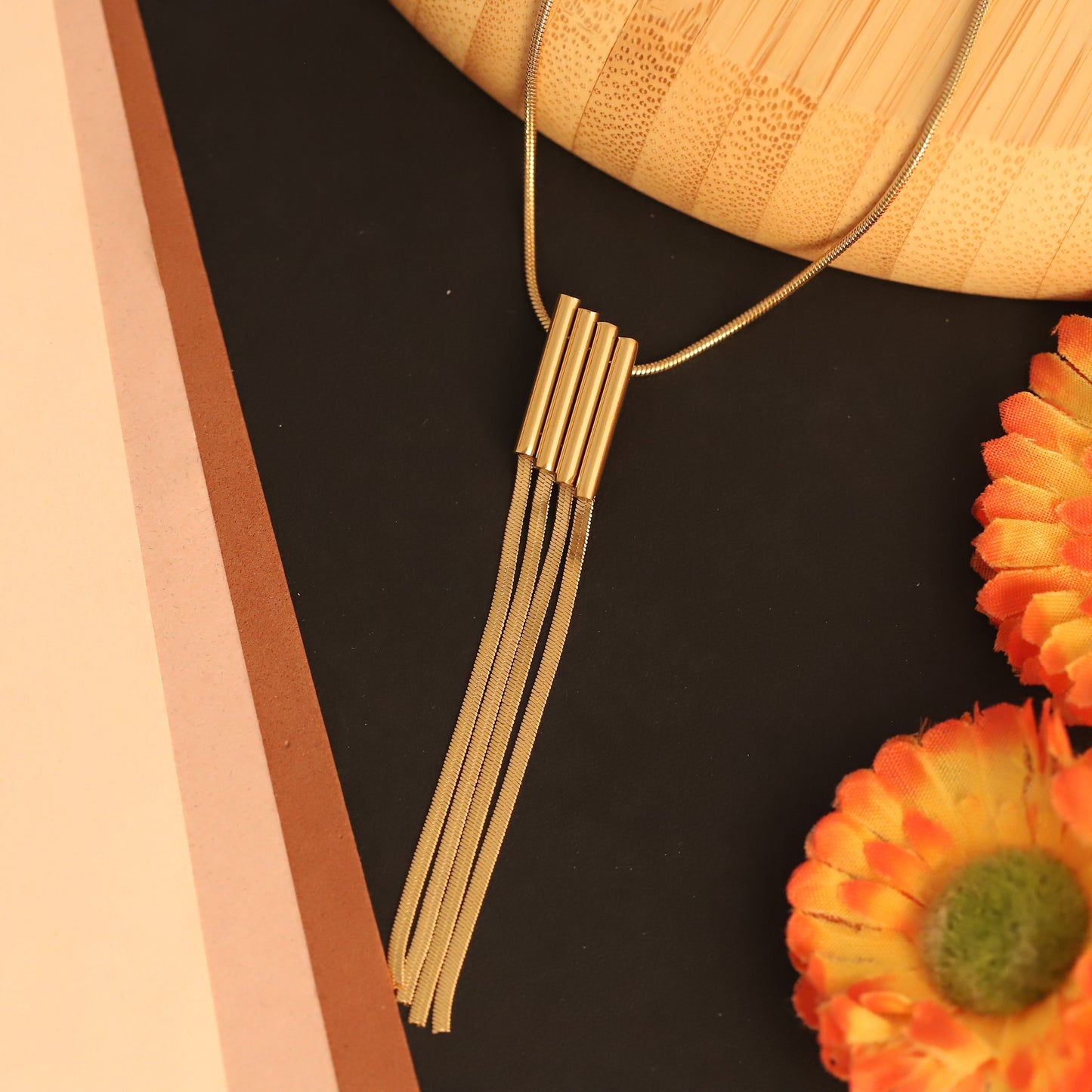 Golden Stream 18K Gold PVD Necklace