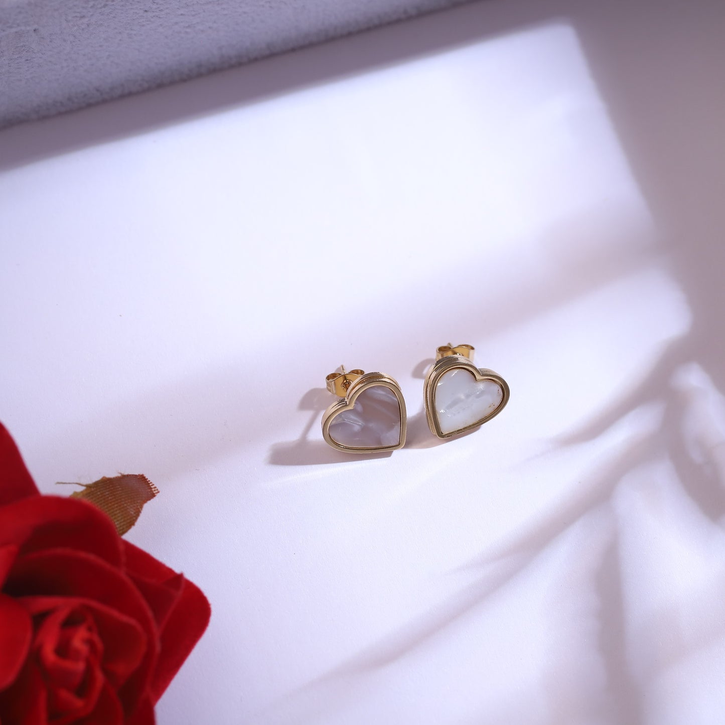 Eternal Shine 18K Gold PVD Heart Set