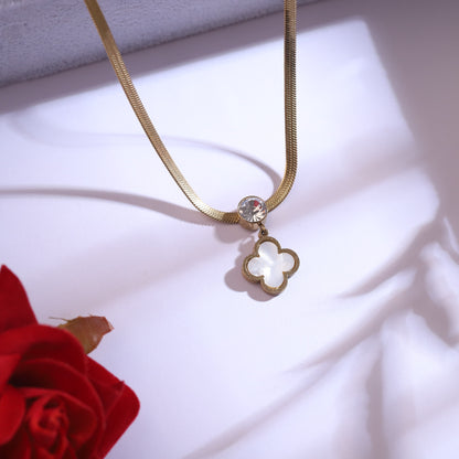 Celeste Bloom 18K Gold PVD Clover Set