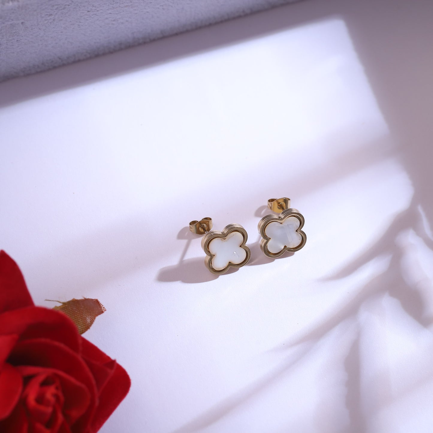 Celeste Bloom 18K Gold PVD Clover Set