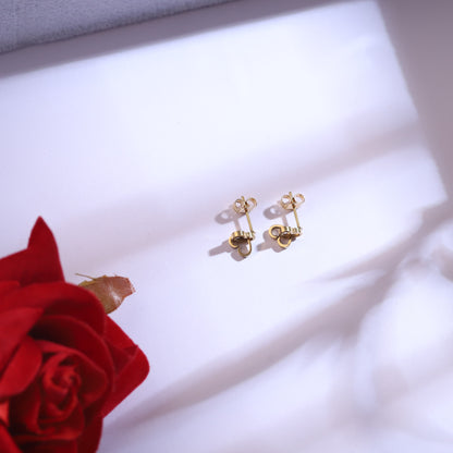 Golden Guard 18K Gold PVD Heart Set