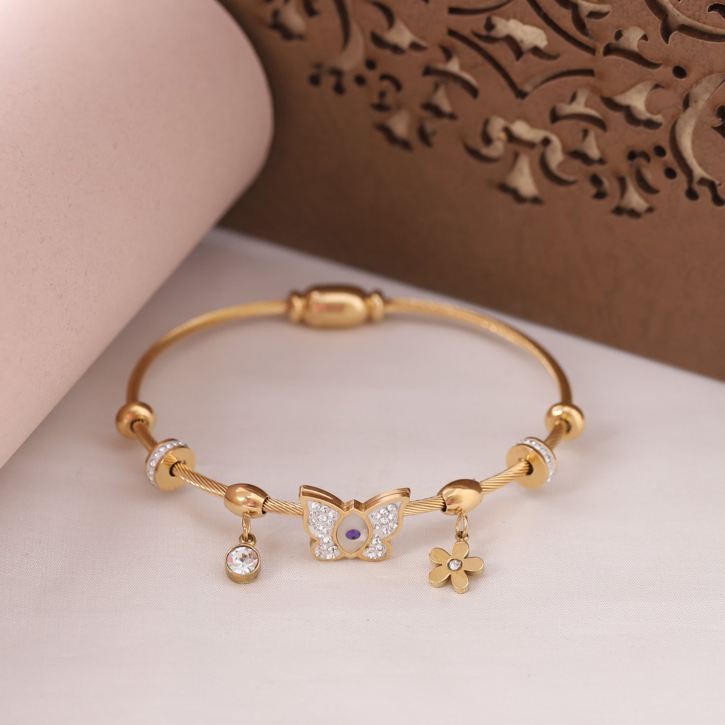 Sparkle Blossom 18K Gold PVD Bracelet