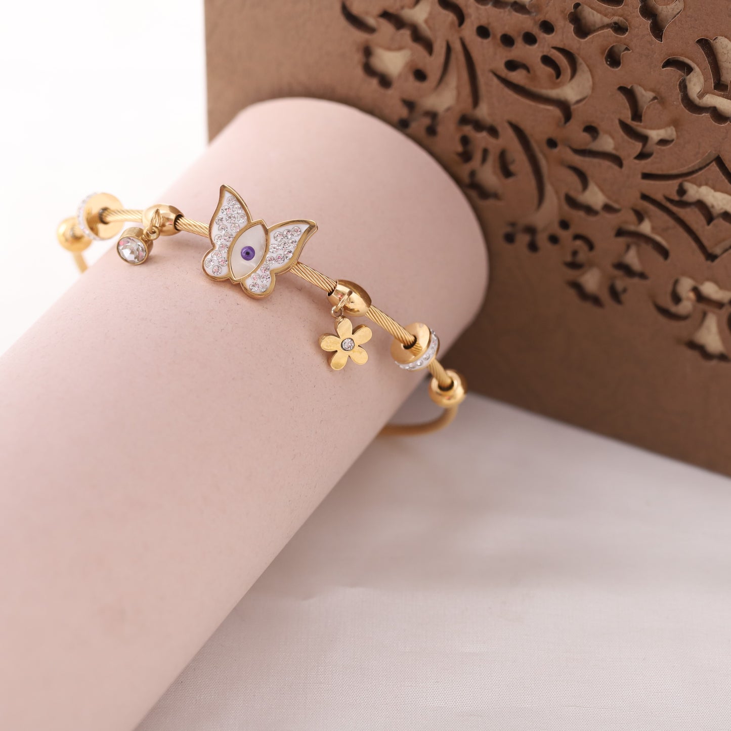 Sparkle Blossom 18K Gold PVD Bracelet