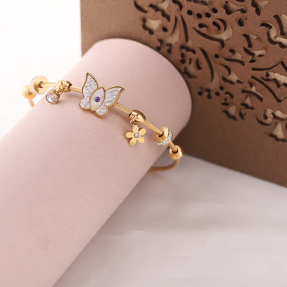 Sparkle Blossom 18K Gold PVD Bracelet