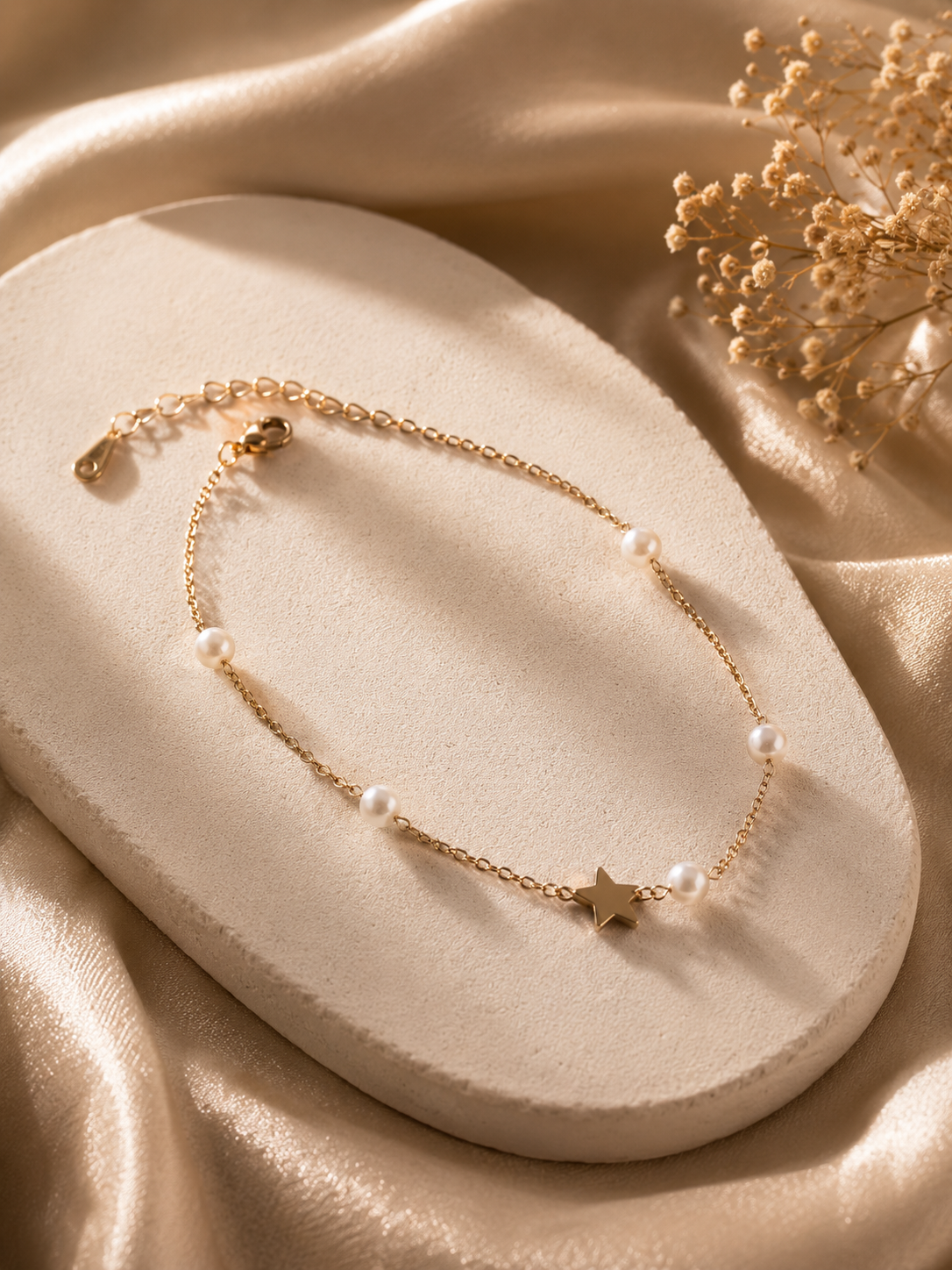 Calista Pearl Star Bracelet