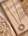 Roman Numeral Open Circle Necklace
